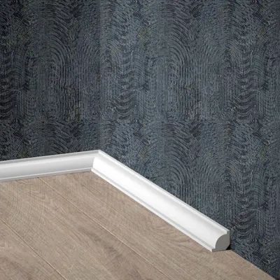 Produktbild von PROVISTON | Sockelleiste | 21 x 21 x 2000 mm | Satin Weiß | Fußleiste | Viertelstab | Elegant | Klassisch | Hochwertig | Robust | Langlebig | 1 Stück
