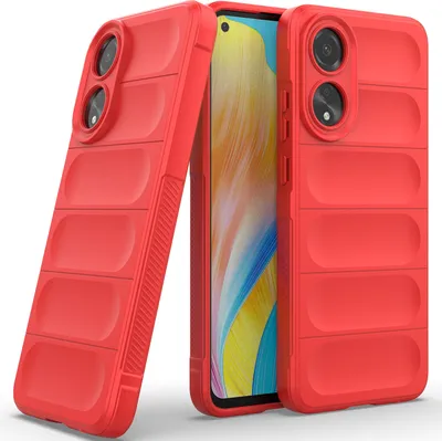 Produktbild von Handyhülle für Oppo A78 4G Weich TPU Silikon Stossfest Anti-rutsch Hülle Rot