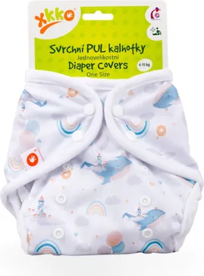 Zdjęcie produktu dla Pieluchomajtki XKKO One Size - Sky Whale