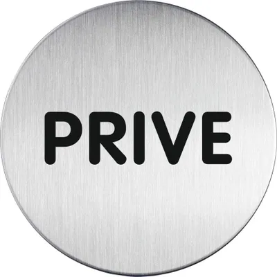 Produktbild von DURABLE PICTO ''PRIVE'' Ø 83 mm, 491268 französisch neutral