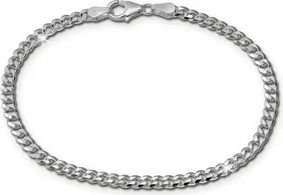 Image de SilberDream Bracelet homme femme à facettes 925 argent poli 19cm SDA2399J
