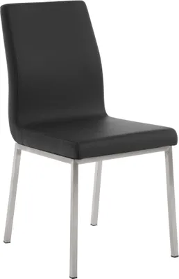 Produktbild von CLP Esszimmerstuhl Colmar Edelstahlgestell schwarz