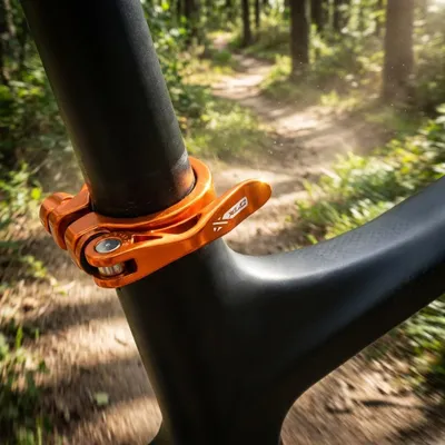 Produktbild von XLC Sattelstütz-Klemmring PC-L04 Ø 34,9 mm orange mit Schnellspanner