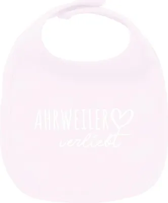 Produktbild von Huuraa Unisex Babylatz Ahrweiler verliebt Geschenk Babypink  Baumwolle Ahrweiler Mitbringsel
