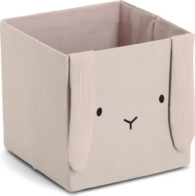 Produktbild von ZELLER Kinder Aufbewahrungsbox Textil Motiv Hase beige 28x28x28cm