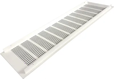 Produktbild von Lüftungsgitter LG-5015 W Alu Türgitter Weiß 500 x 150 mm Stegblech Abluftgitter