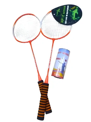 Produktbild von Badminton Set: 2 Schläger, Federbälle und Tasche – Komplettes Federball Set