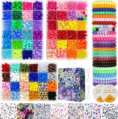 Immagine prodotto di Set di 3000 perline per la creazione di gioielli fai-da-te