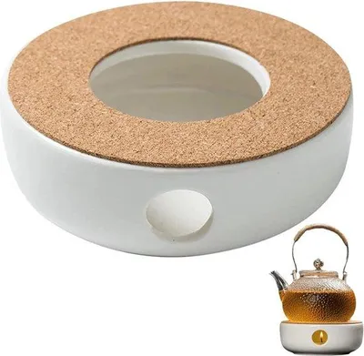 Produktbild von Porzellan-Kochbecherwärmer mit vielschichtigem, durchbrochenem Design - Heiße-Getränke-Behälter-Wärmer für den Haushalt und das Café.