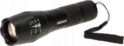 Produktbild von Orno | Taschenlampe OR-LT-1518 - 10W - Schwarz - Zoomfunktion - 5 Lichtmodi - 200 m Reichweite