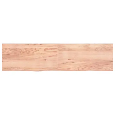 Immagine prodotto di vidaXL Piano tavolo marrone chiaro 200x50x(2-4)cm Legno massello di quercia trattato