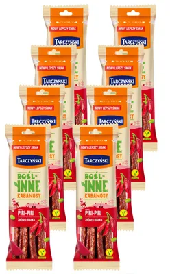 Produktbild von Tarczynski Vegane Kabanossi Piri-Piri 8x 90g - pflanzliche Cabanossi Wurst