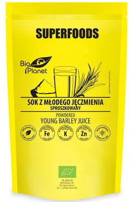 SOK Z MŁODEGO JĘCZMIENIA SPROSZKOWANY BIO 150 g - BIO PLANET SUPERFOODS