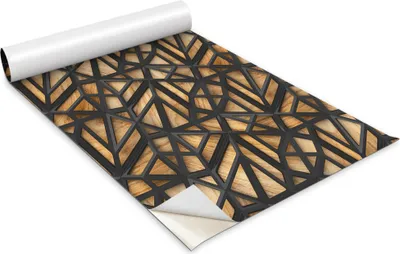 Immagine prodotto di Pellicola autoadesiva per mobili - Pellicola decorativa - Mobili da tavolo - Tagliabile su misura - Effetto 3D astratto - 100 x 50 cm
