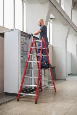 Immagine prodotto di Scaletta accessibile da entrambi i lati Gradini in vetroresina/alluminio 2x12