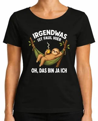 Obrázek produktu pro Něco tu nehraje. T-shirt s nápisem "Statement", sarkasmus, pro dámy, černá barva, velikost L
