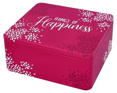 Produktbild von BIRKMANN Geschenkbox mit Spruch, granita, 21 x 19 cm, H 9 cm, aus robustem Weißblech, 439856