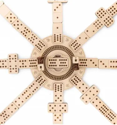 Produktbild von 3D-Puzzle, Spielset: Mexikanischer Dominozug, EWA, Holz, 232 Teile