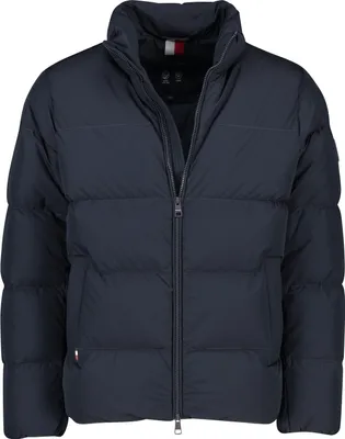 Obrázek produktu pro TOMMY HILFIGER - Pánská voděodolná péřová bunda s nášivkou loga - velikost XL