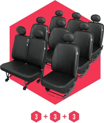 Immagine prodotto di Coprisedili per Ford Transit V (10-13) 9 posti SET coprisedili auto Coprisedili