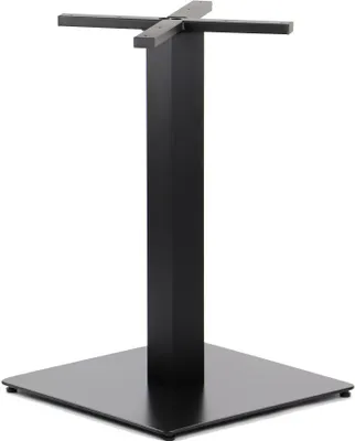 Zdjęcie produktu dla Metalowa podstawa stołu SH-5002-6, do biura, hotelu, restauracji, wymiary 50x50x73 cm, kolor czarny