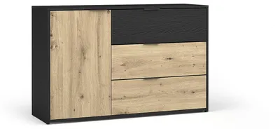 Produktbild von KOMMODE Graphit Schwarz, Eiche Artisan 125/79,8/36,5