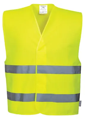 Image de Gilet Double Bande Couleur : Jaune Taille 4x/5x - Portwest