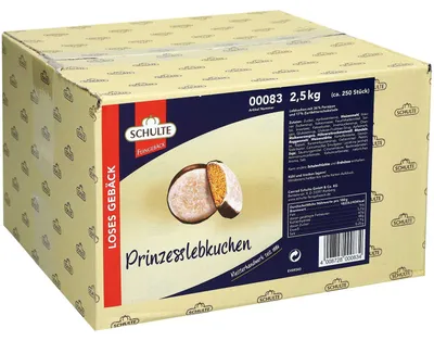 Obrázek produktu pro Schulte Prinzess perník s persipanem a hořkou čokoládou 2500g