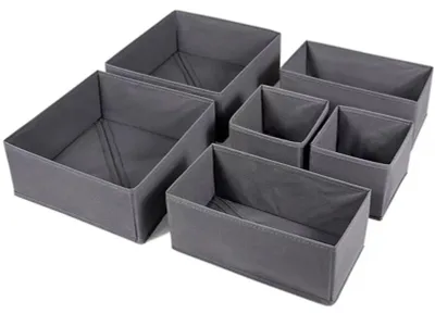 Obrázok produktu pre Omgoods – Súprava 6 organizérov do zásuvky na oblečenie a doplnky