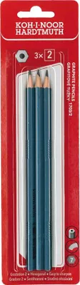 Image de Crayon Koh-i-noor No.2 graphite 3 pcs