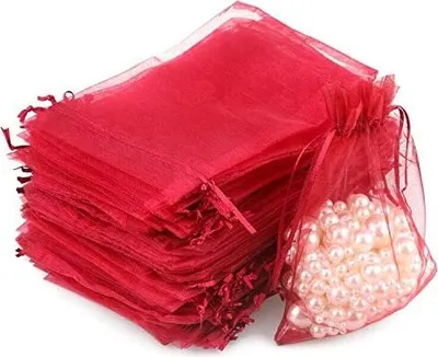 Produktbild von Organza Geschenkbeutel 100Stk Organzabeutel Schöne Säckchen Organzasäckchen für Gastgeschenke 10CM x15CM