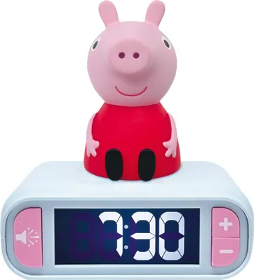 Image de Réveil avec veilleuse Peppa Pig en 3D