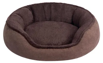 Immagine prodotto di Cuccia per gatti, piccola cuccia per cani, forma rotonda, colore caffè, dimensioni 55x50x15 cm