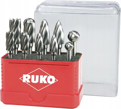 Productafbeelding van RUKO set van hardmetalen freesbitjes in mini-doos - 10-delig (116002)