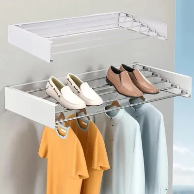Produktbild von Wäscheständer Wand Ausziehbarer Wandtrockner Rostfreier Wäscheständer Balkon