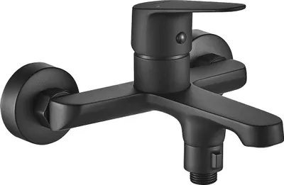 Produktbild von BADLAND Badewannenarmatur Wasserhahn SAGRA Wannenarmatur für Badezimmer in Schwarz