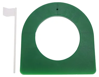 Image de Coupe putting d'entraînement au golf, plaque de putter en plastique avec drapeau amovible, aide pour l'entraîneur d'intérieur