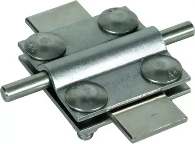 Produktbild von Dehn Kreuzstück NIRO (V4A) f. Rd 8-10/Fl 30mm Fl 30/30mm o. Zwischenplatte 318239