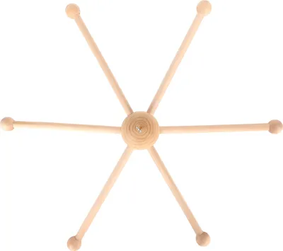 Image de BAFOVY Baby Crib Mobile Porte-manteau��, Porte-mobile en bois à 6 bras pour b��� bébé Porte-mobile avec crochet pour crèche DIY Wind Chime Jouet Affichage Pièce de nuit