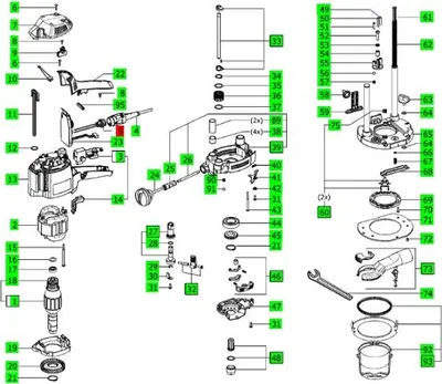 Produktbild von Festool Steckergehäuse OF 1400 EBQ VOLLST. 491751