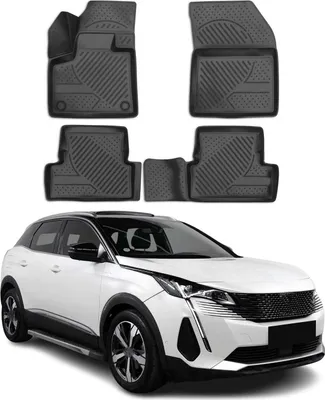 Image de 2016-2020 Peugeot 3008 Tapis de sol TPE noir 4 pcs