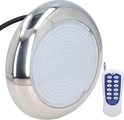 Zdjęcie produktu dla 35W 468LED Lampa basenowa RGBW Zdalnie sterowane oświetlenie stawu AC12V IP68 Wodoodporne światło podwodne do krajobrazu Powłoka bez wzoru