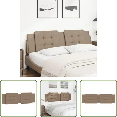 Produktbild von The Living Store Kopfteil-Kissen Cappuccino-Braun 180 cm Kunstleder