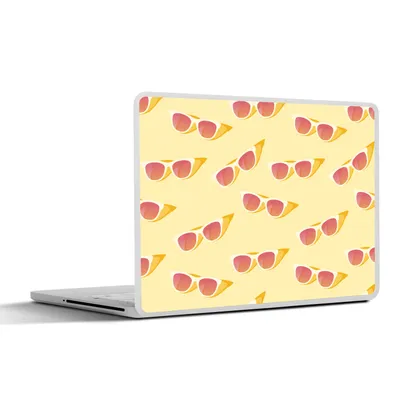 Produktbild von MuchoWow® Laptop Aufkleber Sticker Cover Sonnenbrille - Sommer - Pastell 30x21 cm - Sticker für Laptop - Selbstklebend
