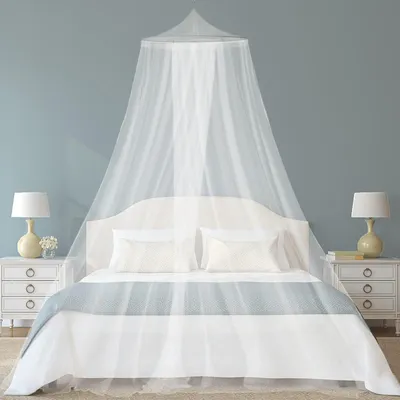 Productafbeelding van Klamboe muggennet bedhemel - Tweepersoonsbed - Wit - 0,6 x 2,5 x 10,5 m - Voor binnen en buiten