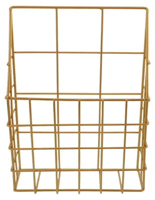 Produktbild von Wandzeitschriftenhalter aus Metall in Gold zur stilvollen Organisation