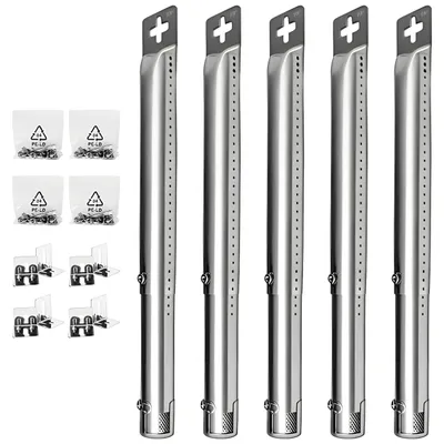 Immagine prodotto di Omgoods - Bruciatori di ricambio universali per barbecue a gas - Set da 5 pezzi