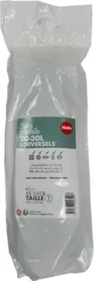 Image de 15 sacs poubelle fermeture à coulisse 30L