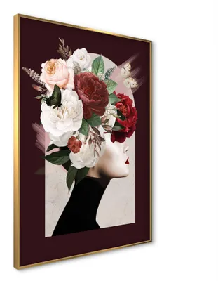 Produktbild von STYLER Wandbild 50x70 cm Ava ARTBOX Modernes Kunstbild Frauenmotiv Wanddeko Wohnzimmer Schlafzimmer Büro Rahmen Design