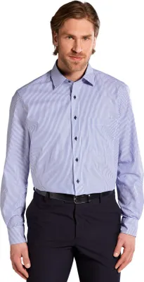 Produktbild von Eterna Hemd Comfort blau gestreift Baumwolle knitterfrei